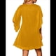 thumbnail image 3 of Vestido Brillante para Mujer, con Mangas Murciélago, para Cóctel y Club. Amarillo XXL, 3 of 7