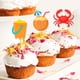 thumbnail image 5 of 12pcs Summer Beach Cupcake Toppers Picks Hawaiian Picks Pool Party Cake Decorations, 5 of 5