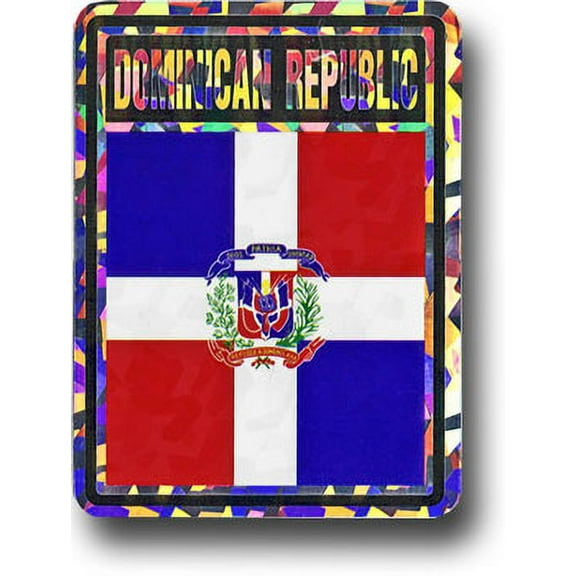 Dominican Republic Reflective Decal