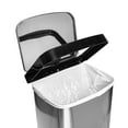 thumbnail image 3 of Honey Can Do 13.2 Gallon Trash Can, Rectangular Step On Kitchen Trash Can, Stainless Steel, 3 of 8