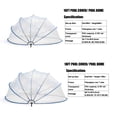 thumbnail image 2 of 16 Ft Retractable Pool Cover, Above Ground Pool Enclosure with PVC Film & Fiberglass Rods, Outdoor Swimming Pool Tent with UV Protection, Extend Season, Blue, 2 of 12
