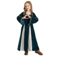 thumbnail image 2 of SUNSIOM Robe Médiévale Renaissance pour Filles, Robe de Cosplay à Manches Longues pour Halloween, Costume, 2 of 6