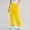 Yellow, variant on Solid Color Sweatpants Women Wide Leg Loose 2024 Joggers with Pockets Khaki L