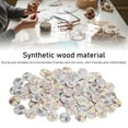 thumbnail image 4 of 100PCS Printing Wooden Buttons 2 Holes Durable Synthetic Wood Round Buttons for DIY Sewing Decoration, 4 of 8
