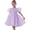 Lilac, variant on Flower Girl Dress Organza Toddler Dresses Puff Sleeve & Bow Bcak Girls Princess Dress for Wedding Birthday -Ivory-2Y