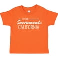 thumbnail image 3 of Inktastic From Sacramento California in White Distressed Text Boys or Girls Toddler T-Shirt, 3 of 5