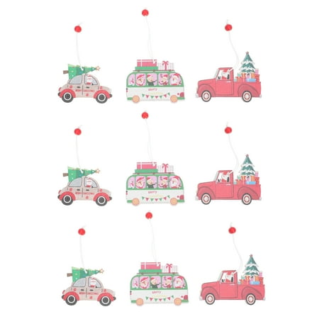 

NUOLUX 9Pcs Christmas Decorative Hanging Pendants Durable Home Party Door Pendants