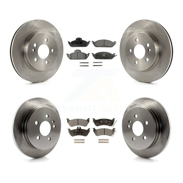 Transit Auto Front Rear Disc Brake Rotors and Ceramic Pads Kit for Car Mercedes-Benz ML320 ML350 ML430 K8T-101152