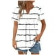 thumbnail image 1 of Camisas de Cuello de Tripulación de Manga Corta para las Mujeres Plisado Mangas de Ruffle, Cuello Redondo Casual Primavera Y Blusa de Verano, 1 of 7