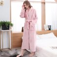 thumbnail image 6 of Fjuchai Fleece Long Robes for Men Women Bathrobe Warm Winter House Robes Lounge Sleep Pajamas M-3XL, 6 of 9