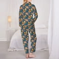 thumbnail image 6 of Goofa Squirrel Garden Delight Printed Women’s 2 Piece Pajama Set Super,Pajamas Women's Long Sleeve Sleepwear Soft Button Down Loungewear Pjs Lounge Set Nightwear-Medium, 6 of 9