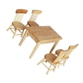 thumbnail image 3 of Mini House Furniture 1 Set For Playhouse Decoration Wooden Table Chair Set Enhancing Interest Development 5Pcs, 3 of 3