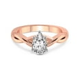 thumbnail image 3 of 1 Carat IGI Certified Pear Shape Lab Grown Diamond Engagement Ring | 14K Rose Gold | Intertwine Bliss Solitaire Lab Diamond Ring | FG-VS1-VS2 Quality Friendly Diamonds, 3 of 5