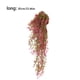 thumbnail image 4 of Bewildely Fondo de pared artificial flores colgantes planta ratán falso decoración DIY regalos de inauguración hogar patio interior Decoración Corto Morado Rojo 85CM Bewildely HA065697-10, 4 of 6