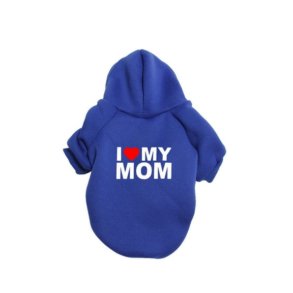 Pet Clothing for and Winter: Hoodies, Sweatshirts, And Clothes for Small and Medium-Sized Dogs. Blue M
