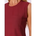 thumbnail image 5 of DARING DIVA Sleeveless Summer Waffle Knit Pajamas Tank Top L Red, 5 of 7