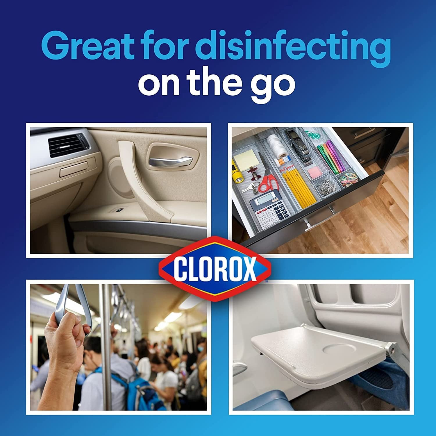CloroxPro Disinfecting Wipes Bleach Free - All Purpose, Fresh Scent - 75 Count Pack of 6