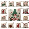 thumbnail image 2 of Yidarton Cartoon Printed Christmas Linen Pillowcase Bedroom Sofa Pillow Case Printing Pattern Cushion Cover, 2 of 5