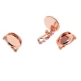 thumbnail image 6 of 12pack Rose Golden Clip On Earring Findings 12mm Round Pad With Loop Cabochon Settings DIY Jewelry Findings Accessories (0.67 X 0.55 X 0.35 Inch), 6 of 9