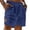 Dark Blue, variant on Linen Shorts Men Casual Classic Fit Short Summer Beach Shorts