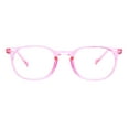 thumbnail image 2 of Thin Plastic Keyhole Rectangle Hipster Design Reading Glasses Pink +3.0, 2 of 3