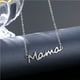 thumbnail image 3 of Collar con colgante de letras de acero inoxidable para mujer, regalos de amor para madres, joyería para mamá, accesorios de envío directo, Bisutería, 3 of 4