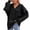 Black, variant on HGIEYS Womens Oversized V Neck Hoodies with Thumb Hole Pullover Sweatshirts Clothes Fall Fashion Outfits 2026