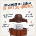 thumbnail image 3 of Máquina para hacer helados eléctrica Nostalgia - Máquina antigua para hacer helados suaves que hace yogur helado o helado en minutos - Divertido aparato de cocina - Estilo de madera vintage - Madera o, 3 of 5