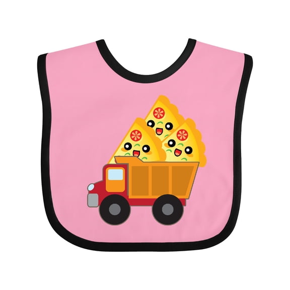 Inktastic Pizza Lover Food Truck Funny Boys or Girls Baby Bib