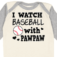 thumbnail image 4 of Inktastic I Watch Baseball with My Pawpaw Boys Long Sleeve Baby Bodysuit, 4 of 5