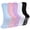 Assorted Colors, variant on LOFIR Women's Non-Slip Grip Socks – 5 Pairs of Rubber-Soled Socks, Perfect for Yoga, Pilates, and Hospital Use, Size 9-11