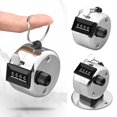 thumbnail image 4 of Warehouse Portable 4 Digit Number Tally Counter Hand Held Metal Number Counting Counting Clicker Manual Counting Mechanical Counter 2, 4 of 8