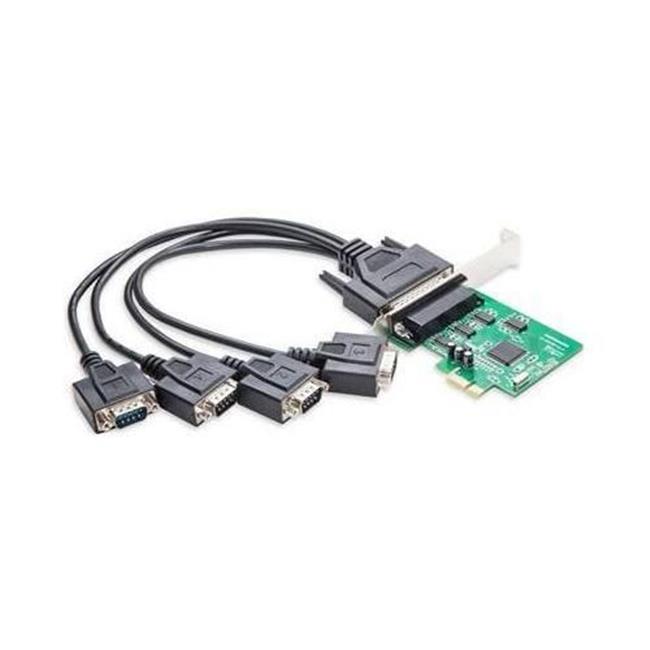 IOCrest PCIe 6 Port Serial RS232 Card with Two DB9 Port Each Ear