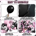 thumbnail image 3 of Juego de guirnaldas con forma de arco para Halloween, ancho, negro, rosa y morado, 3 of 7