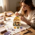 thumbnail image 5 of Whimsical Village 3D Art Set, DIY Craft Projects, Handmade Gifts for Adult Beginners and Craft Enthusiasts, 5 of 10