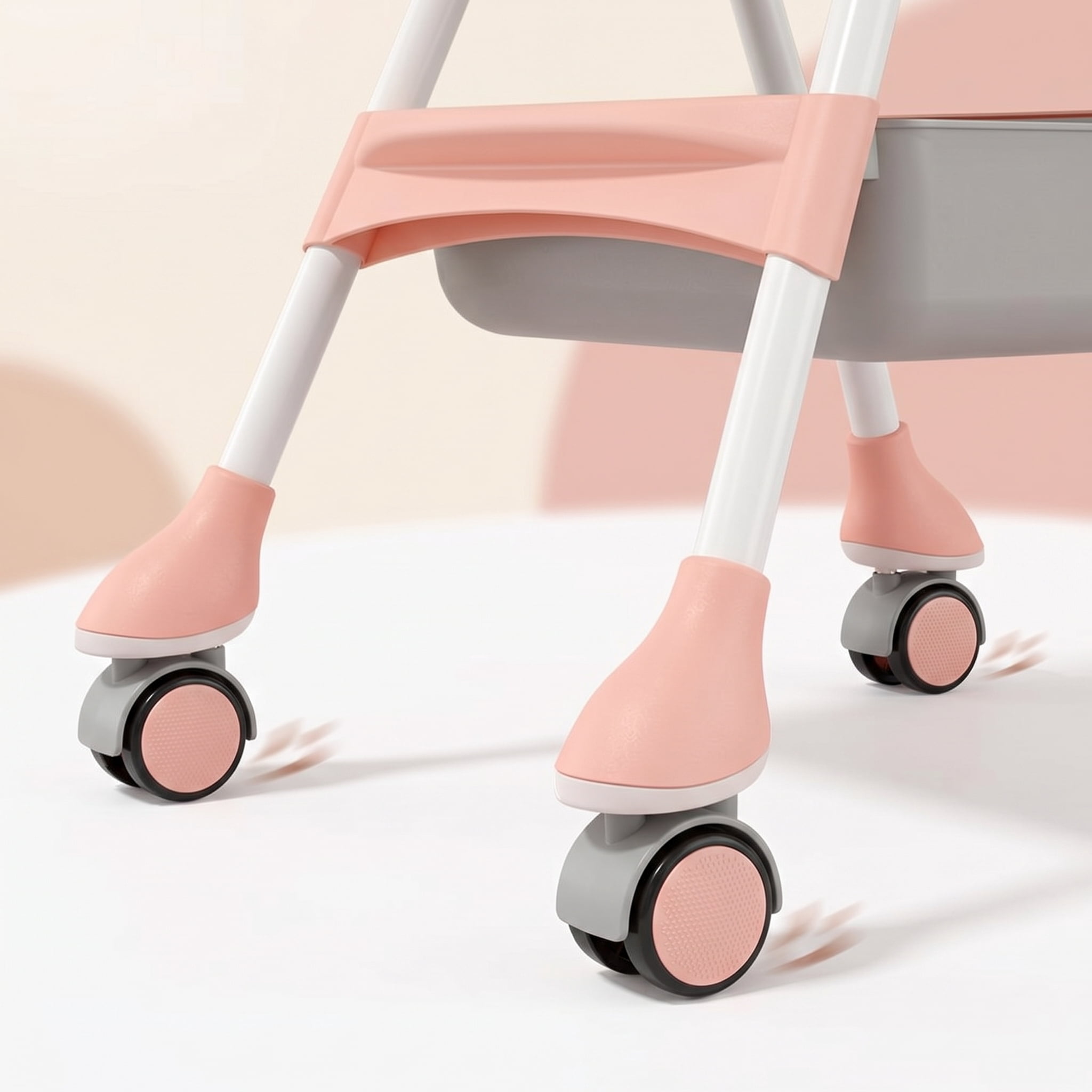 YUCHANG 4- in-1 Baby High Chair,Adjustable Convertible Infant Baby Feeding Chair Booster for Eating with Detachable Double Tray,5 Point Harness