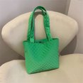 thumbnail image 1 of Bolsa de hombro para mujer con entramado rómbico de gran capacidad de nailon para el trabajo (verde) Ehuebsd Para Estrenar, 1 of 9