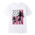 thumbnail image 2 of Caqnni Mne's Fashion Print T-Shirts Funny Graphics Pattern Crewneck Short Sleeve Tees for Mens (White,L), 2 of 4