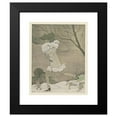 thumbnail image 2 of Charles Martin 15x18 Black Modern Framed Museum Art Print Titled - La Belle De Chamonix; Hermine and White Fox Jacket, Max-A. Leroy (1924), 2 of 5