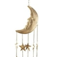 thumbnail image 5 of DecMode Gold Eclectic Metal Moon and Sun Windchime Bell with Multi-Colored Beads, 9"L x 39"H,, 5 of 8