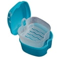 thumbnail image 2 of Discount! Fdelink the Holder Bath Storage Net Hanging with Teeth False Box Denture Case Box Container Tooth care, 2 of 7