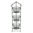 thumbnail image 2 of Puleo International 3-Tier Wire Basket Metal Floor Standing Fruit Storage Basket, 2 of 2