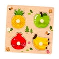 thumbnail image 5 of Kuntesetty Wooden Peg Puzzle Matching Game Shape Matching Board for Game Learning Trips fruit, 5 of 9
