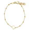 thumbnail image 1 of Pulsera Corazón Bolitas Horoz Oro 10K 18cm, 1 of 5