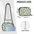 thumbnail image 4 of FORMRS Mini Crossbody Bag for Women Adjustable Shoulder Rope Travel Casual Phone Purse, Green Triangles Pattern, 4 of 7