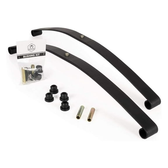 Club Car DS Rear Leaf Spring Kit 1981-Up - Gas & Electric Golf Cart Parts - Standard Suspension Replacement - Includes Bushings & Sleeves