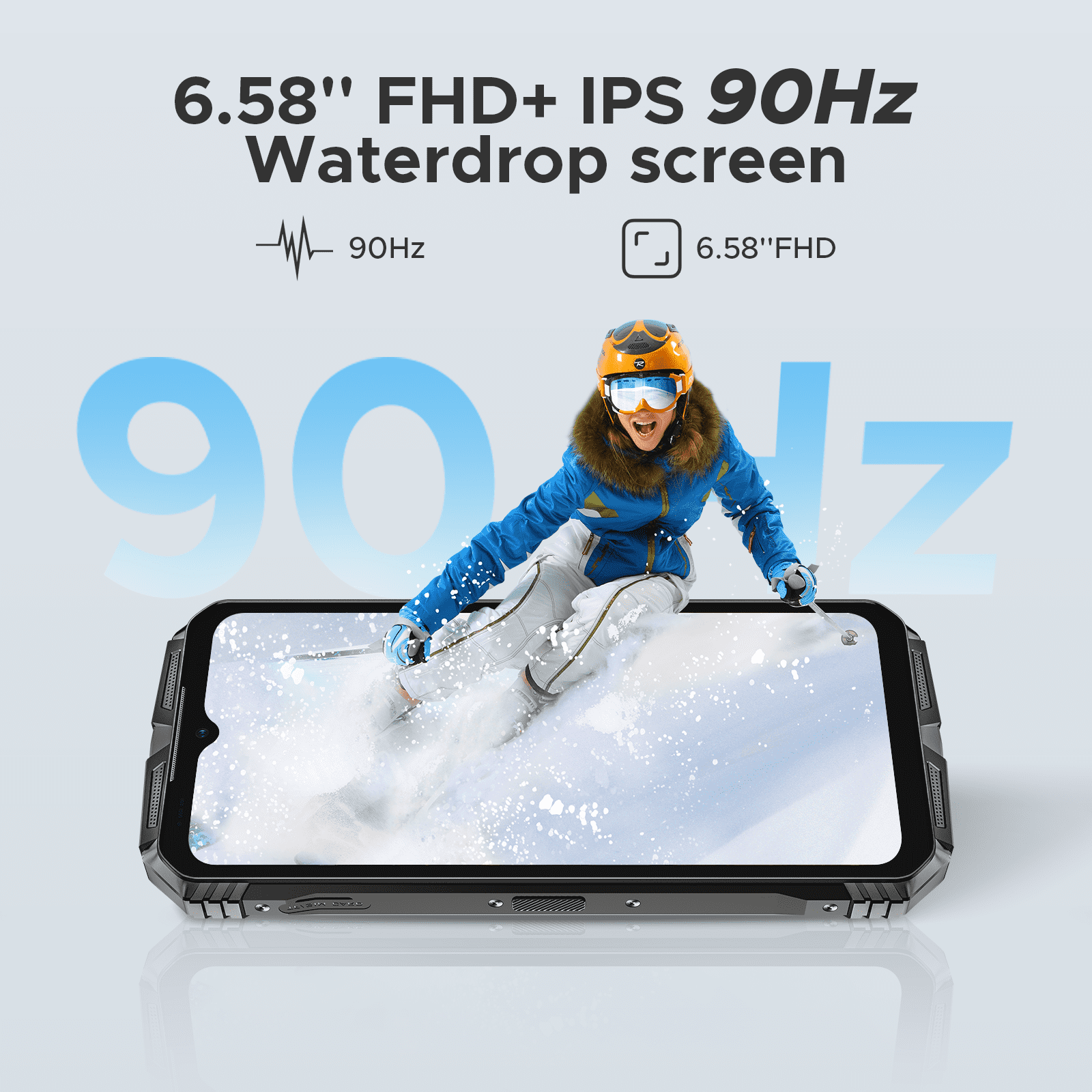 DOOGEE S Punk Pro(2025) Rugged Phone,20GB+512GB Android 14 Rugged Cell Phone with 128dB Loudest Speaker,6.6 FHD+ IPS 90Hz,10800mAh Rugged Smartphone,50MP AI Camera,Waterproof Phone,Face Unlock/NFC