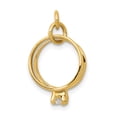 thumbnail image 1 of 14k Yellow Gold Wedding Rings Cubic Zirconia Cz Necklace Pendant Charm Special Occasion, 1 of 8