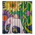 thumbnail image 1 of ABPHQTO Elefante Arte Cortina de ducha Cortina de ducha impermeable 160x180 cm, 1 of 2