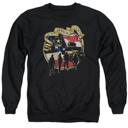 - Army Duty Honor Country Soldiers & Tank Advance Adult Crewneck Sweatshirt